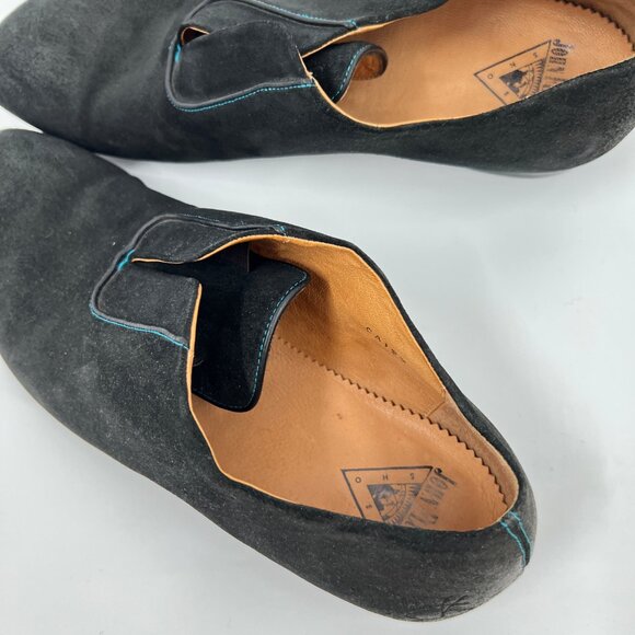John Fluevog Lace-less Leather Oxfords Shoes - Picture 6 of 8